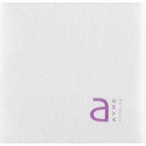 White napkin 33 x 33cm 1 4 fold double point